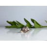 925 Sterling Silver Gold Plated Morganite Ring Size 10