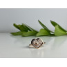 925 Sterling Silver Gold Plated Morganite Ring Size 10