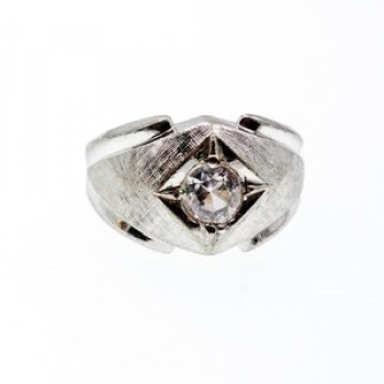 925 Sterling Silver CZ Ring Size 10