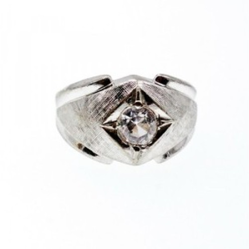 925 Sterling Silver CZ Ring Size 10