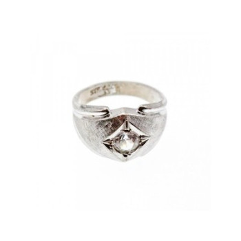925 Sterling Silver CZ Ring Size 10
