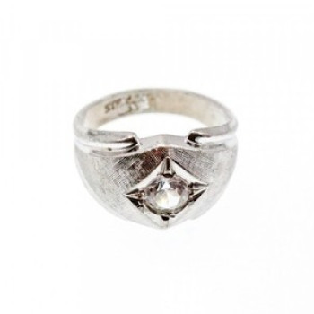 925 Sterling Silver CZ Ring Size 10
