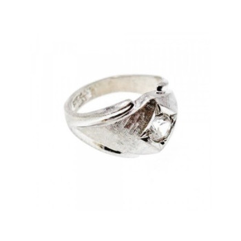925 Sterling Silver CZ Ring Size 10