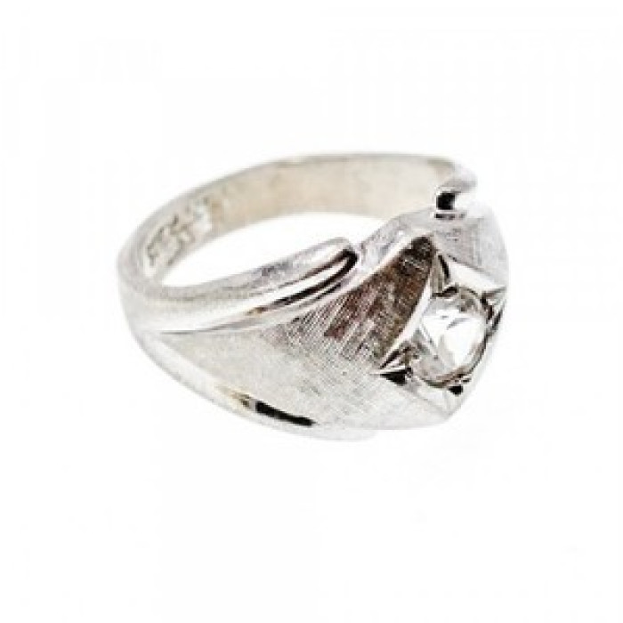925 Sterling Silver CZ Ring Size 10