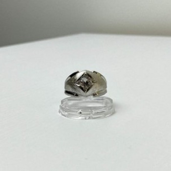 925 Sterling Silver CZ Ring Size 10