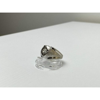 925 Sterling Silver CZ Ring Size 10