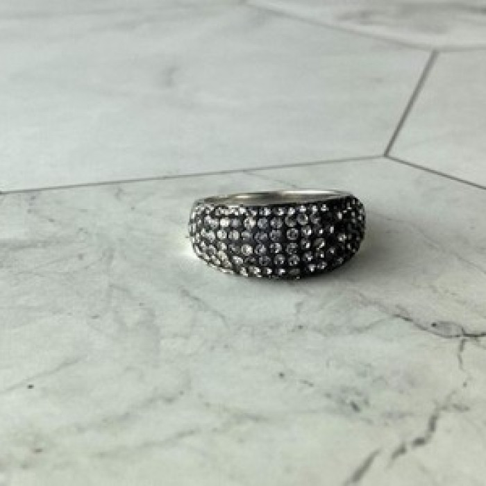 Beautiful 925 Sterling Silver CZ Ring Size 7