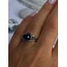 Vintage 925 Sterling Silver Hematite Ring Size 6