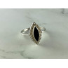 Vintage 925 Sterling Silver Black Onyx Ring Size 7.5