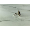 Vintage 925 Sterling Silver Black Onyx Ring Size 7.5