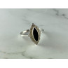 Vintage 925 Sterling Silver Black Onyx Ring Size 7.5