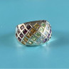 925 Sterling Silver Multi Gemstones Ring Size 7