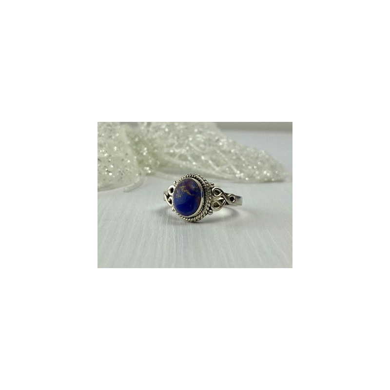 Vintage 925 Sterling Silver Jasper Ring Size 9.5