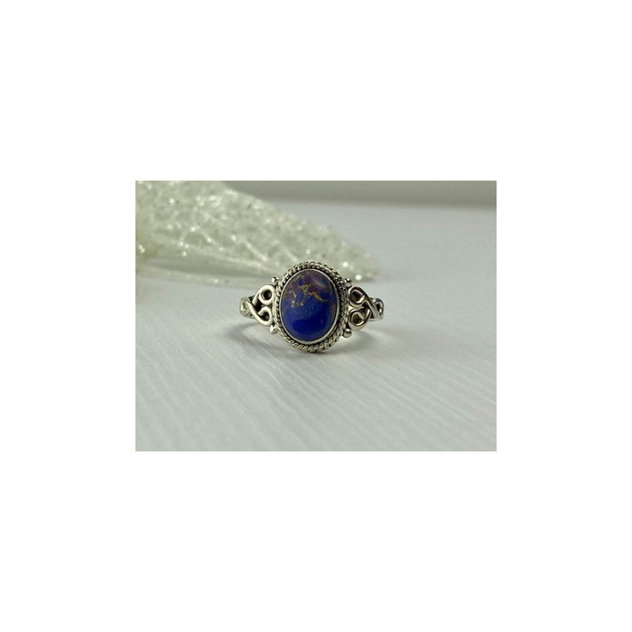 Vintage 925 Sterling Silver Jasper Ring Size 9.5