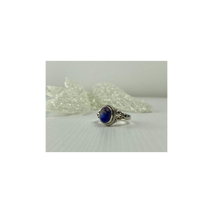 Vintage 925 Sterling Silver Jasper Ring Size 9.5