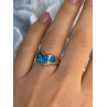 925 Sterling Silver Opal & Beryl Ring Size 7