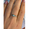 Vintage 925 Sterling Silver Opal Ring Size 8