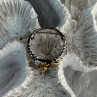 925 Sterling Silver Gold Plated Cz Flower Ring Size 6