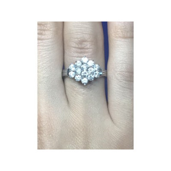 925 Sterling Silver CZ Ring Size 6.5