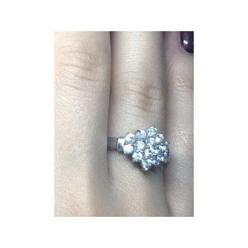 925 Sterling Silver CZ Ring Size 6.5