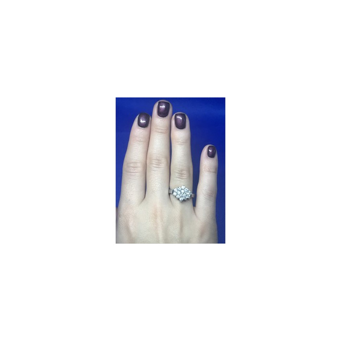 925 Sterling Silver CZ Ring Size 6.5