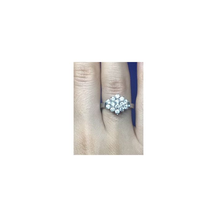 925 Sterling Silver CZ Ring Size 6.5