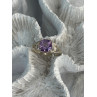 925 Sterling Silver Amethyst Ring Size 7