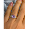 925 Sterling Silver Amethyst Ring Size 7