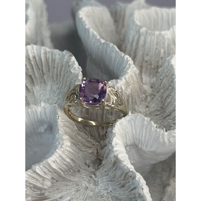 925 Sterling Silver Amethyst Ring Size 7