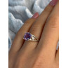 925 Sterling Silver Amethyst Ring Size 7