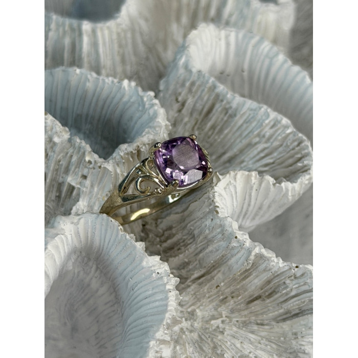 925 Sterling Silver Amethyst Ring Size 7