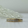 925 Sterling Silver Gold Plated CZ Ring Size 7
