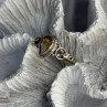 925 Sterling Silver Citrine Ring Size 7