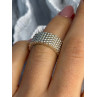 Elegant Unique Design 925 Sterling Silver Ring Size 6