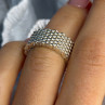 Elegant Unique Design 925 Sterling Silver Ring Size 6