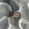 925 Sterling Silver 7 in 1  Interlocking Rolling Ring Size 11