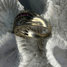 925 Sterling Silver 7 in 1  Interlocking Rolling Ring Size 11
