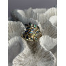 925 Sterling Silver Leaf Abalone Ring Size 8.5