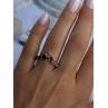 Beautiful Design 925 Sterling Silver Multi Color Spinel Ring Size 8