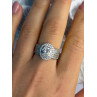 Beautiful 925 Sterling Silver Cz Ring Size 8
