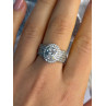 Beautiful 925 Sterling Silver Cz Ring Size 8