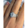 Beautiful 925 Sterling Silver Cz Ring Size 8