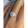 Beautiful 925 Sterling Silver Cz Ring Size 8