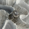 Beautiful 925 Sterling Silver Cz Ring Size 8