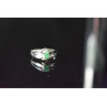 925 Sterling Silver Emerald Ring Size 9.5
