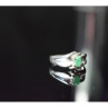 925 Sterling Silver Emerald Ring Size 9.5