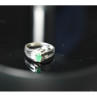925 Sterling Silver Emerald Ring Size 9.5
