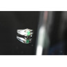 925 Sterling Silver Emerald Ring Size 9.5