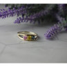 925 Sterling Silver Multicolor CZ Ring Size 9.5