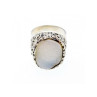 925 Sterling Silver Druzy Quartz Ring Size 10.5